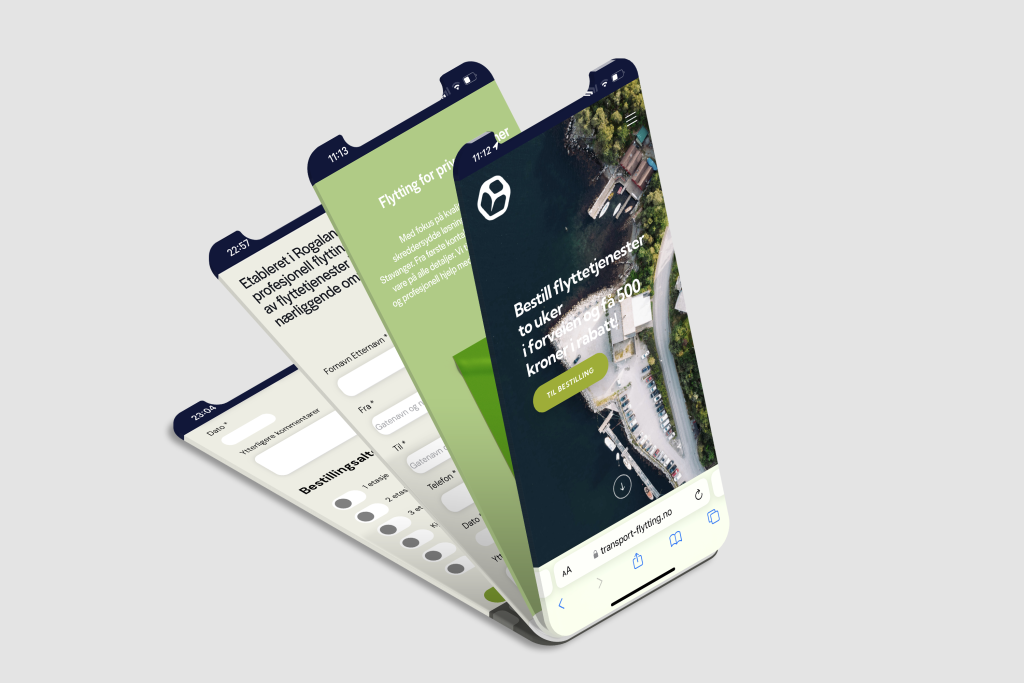 Transport og Flytting — Nettside, identitet og trafikk — i én leveranse.
