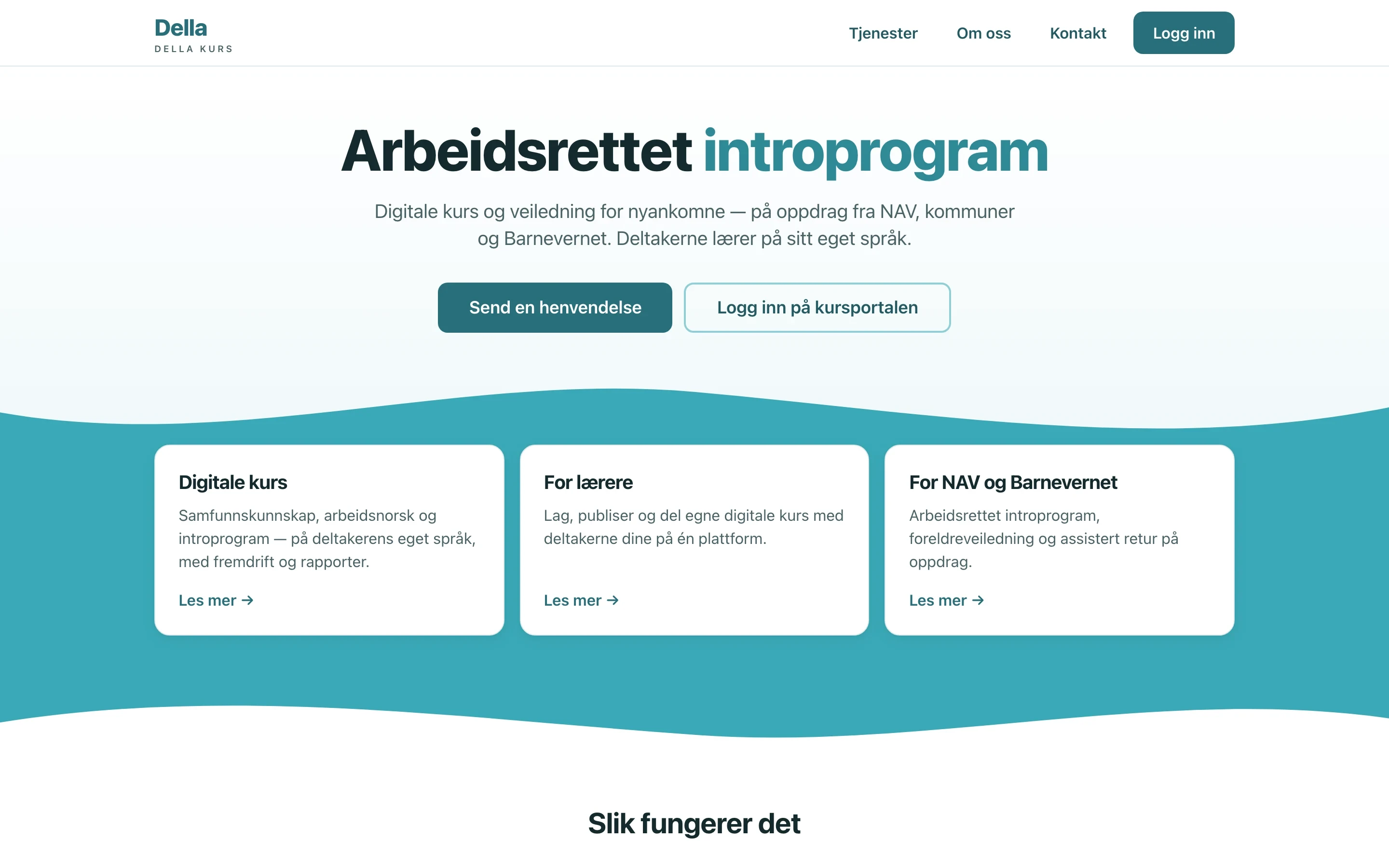Della — Lukket KI-plattform for offentlig sektor.