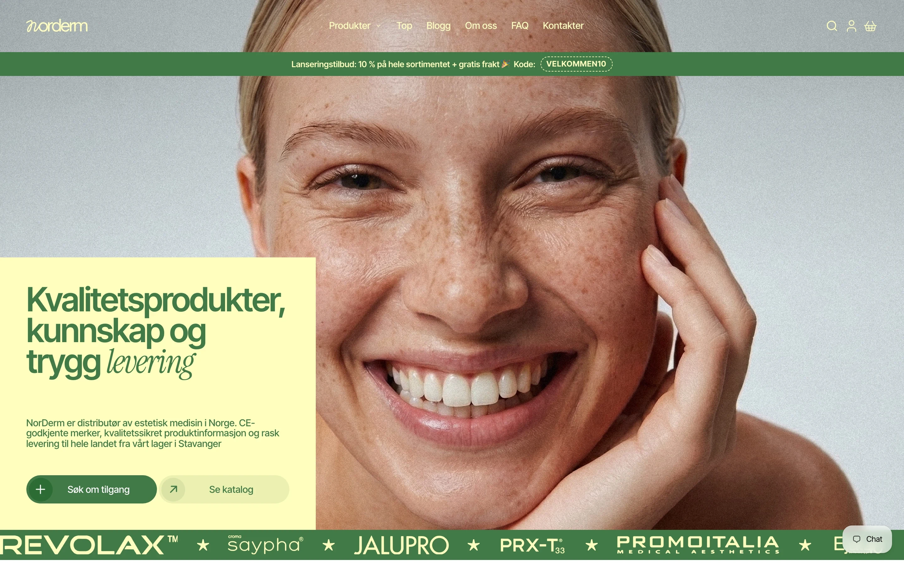 NorDerm — Fra navn til nettbutikk for estetisk medisin.
