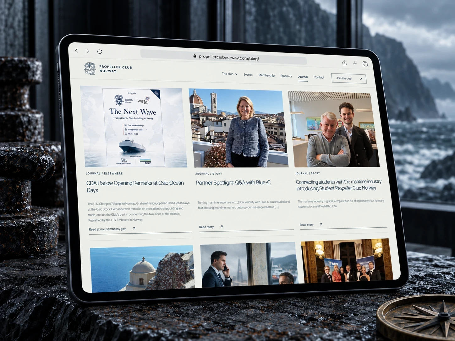 Journalen på nettbrett