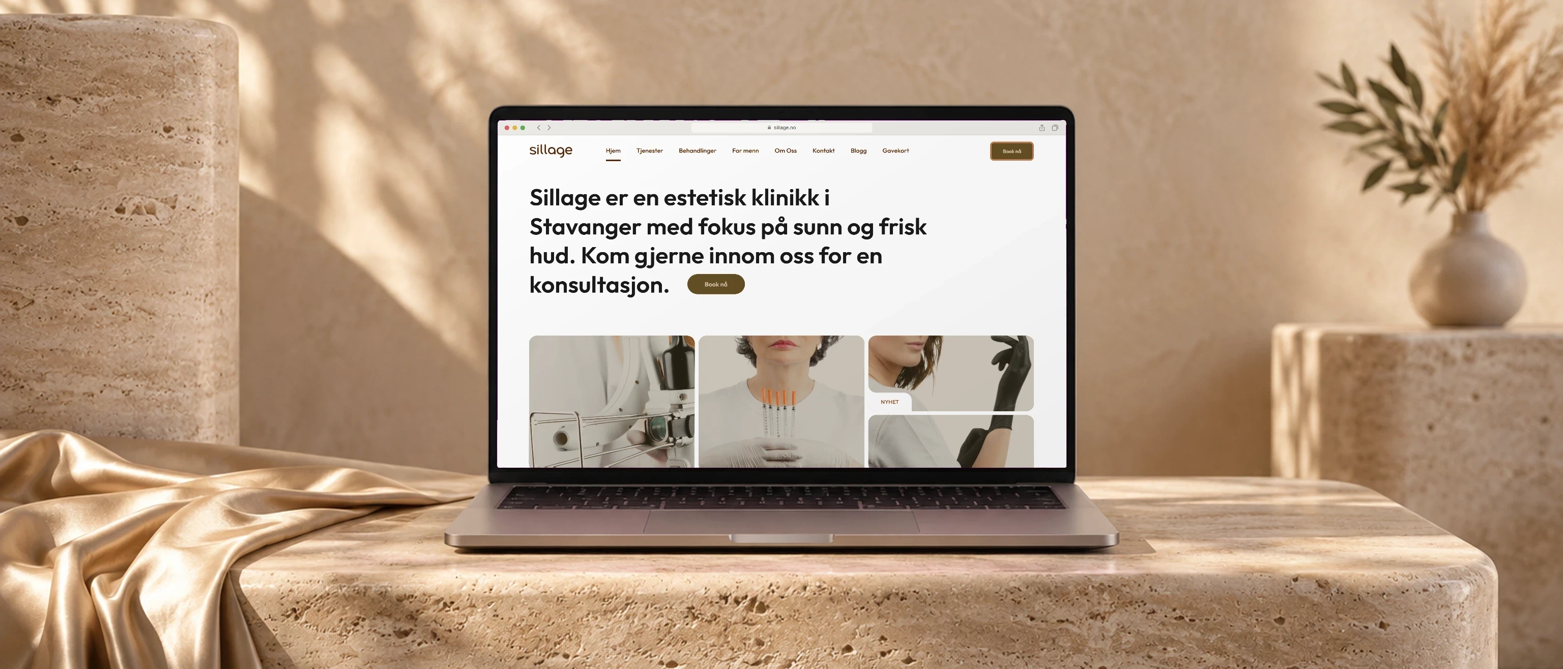 Sillage Klinikken — Name, brand and clinic online — in record time.